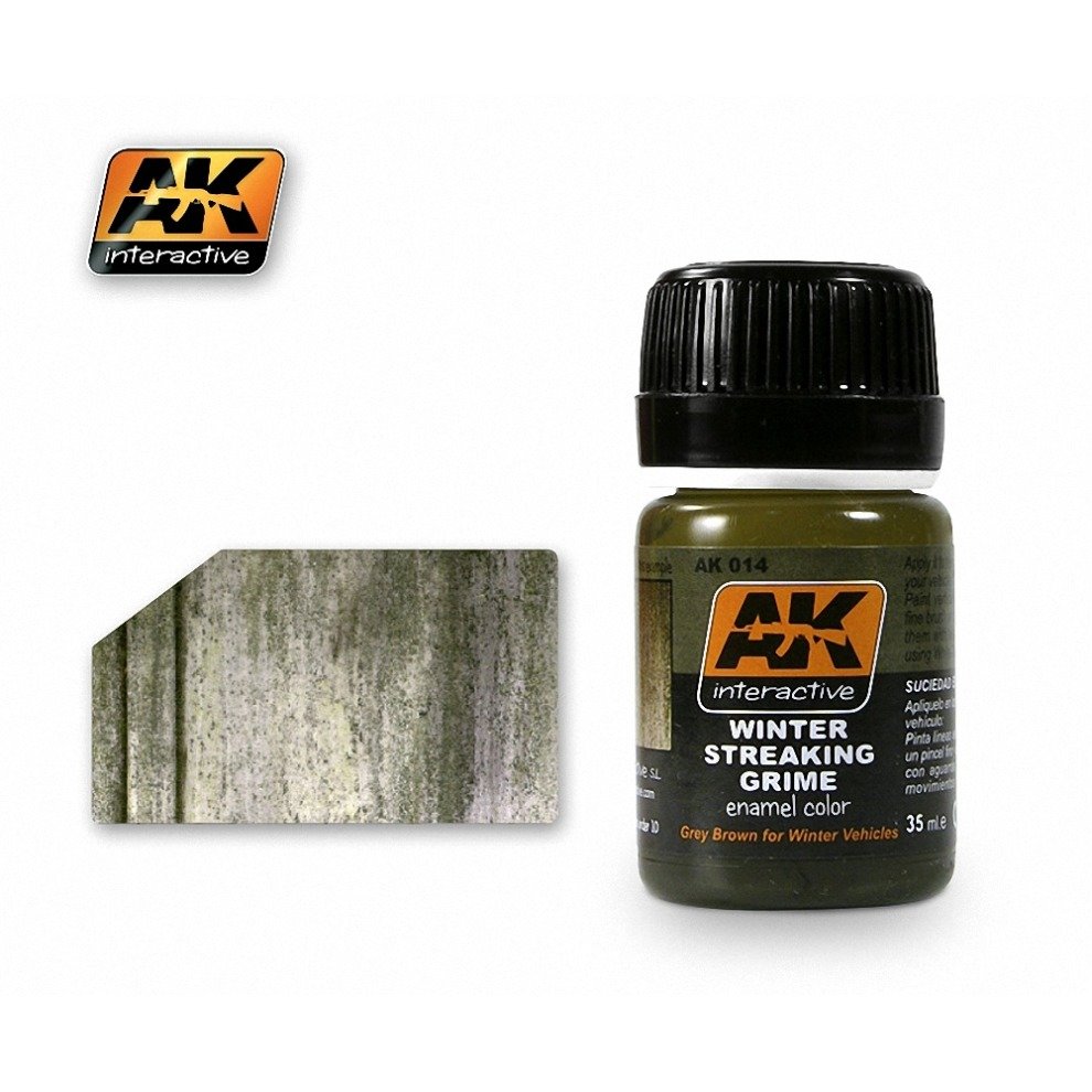 Enamel Effects Pot AK Interactive Streaking Grime for Winter Vehicles