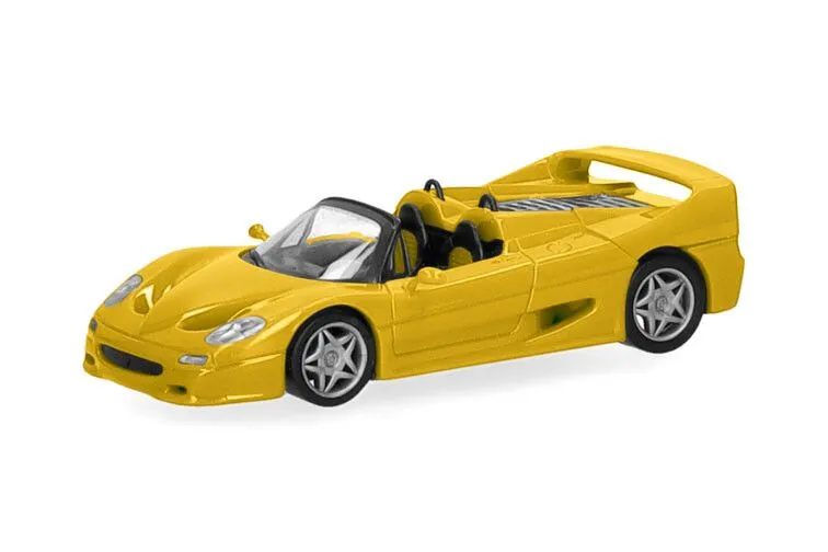 Herpa : Voiture Ferrari F50 Spider, jaune (Giallo Modena) [1/87 - HO]