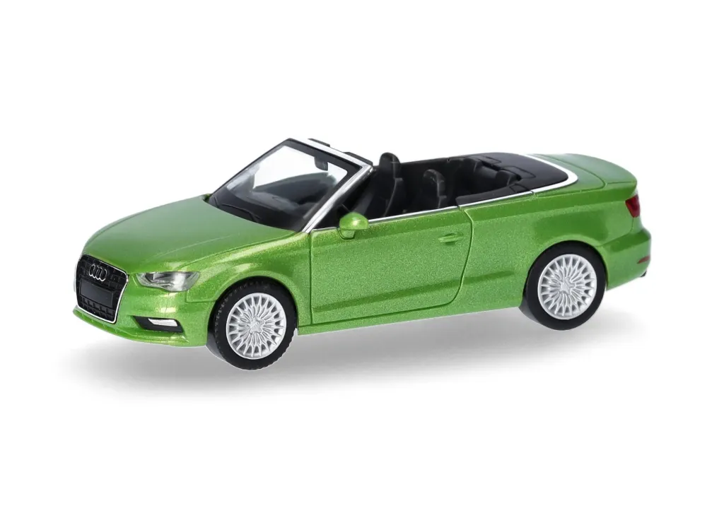 Herpa : Voiture Audi A3 Cabriolet, vert java [1/87 - HO]