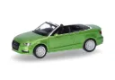 Herpa : Voiture Audi A3 Cabriolet, vert java [1/87 - HO]