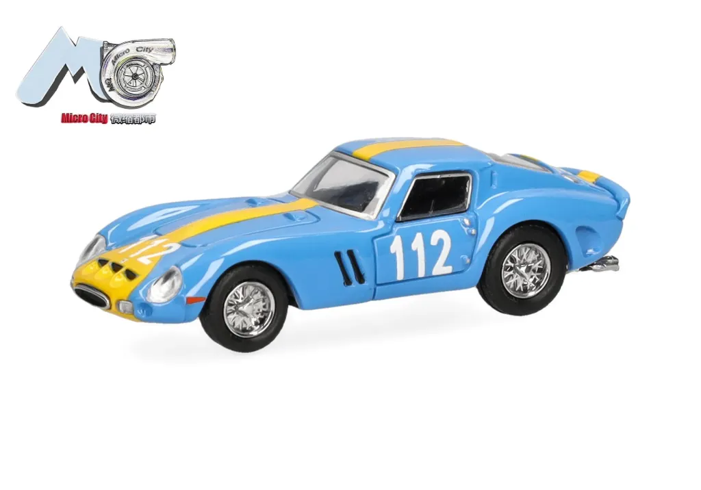 [MCY 87MC000058] MicroCity : Voiture Ferrari 250 GTO "112", bleu [1/87 - HO]