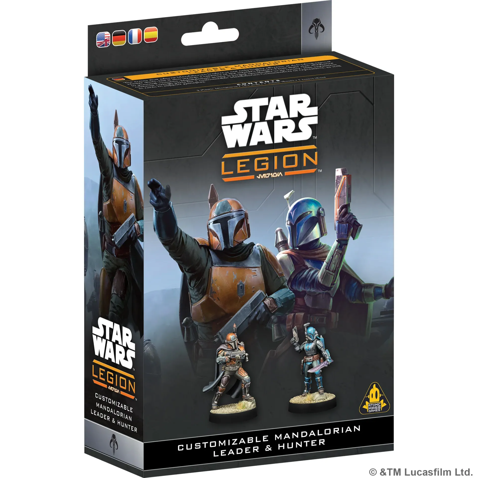 [AMG SWQ152] Star Wars Legion : Chef et Chasseur Mandalorien Personnalisables │ Ref. SWQ152