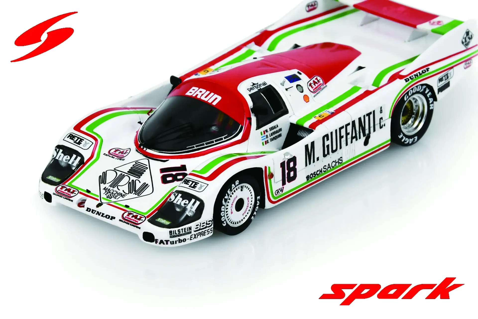 [SPK S9867] Spark : Porsche 956 No.18 Le Mans 24H 1985 M. Sigala - O. Larrauri - G. Tarquini