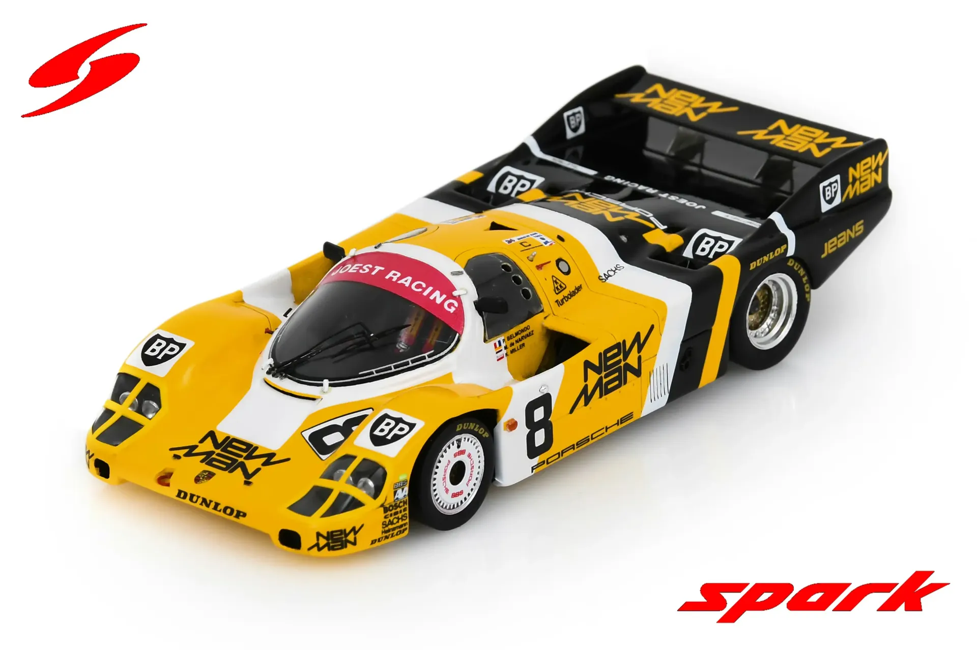 [SPK S9866] Spark : Porsche 956 New MAn No.8 24H Le Mans 1985 P. Belmondo - M. de Narvaez - K. Miller