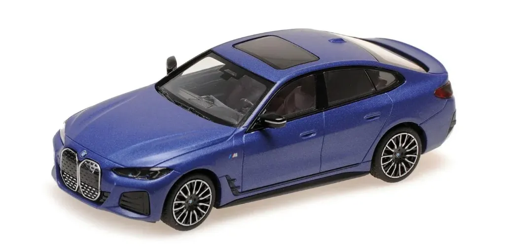 Minichamps : BMW I4 M50 2022 Matt Blue Métallic [1/43]