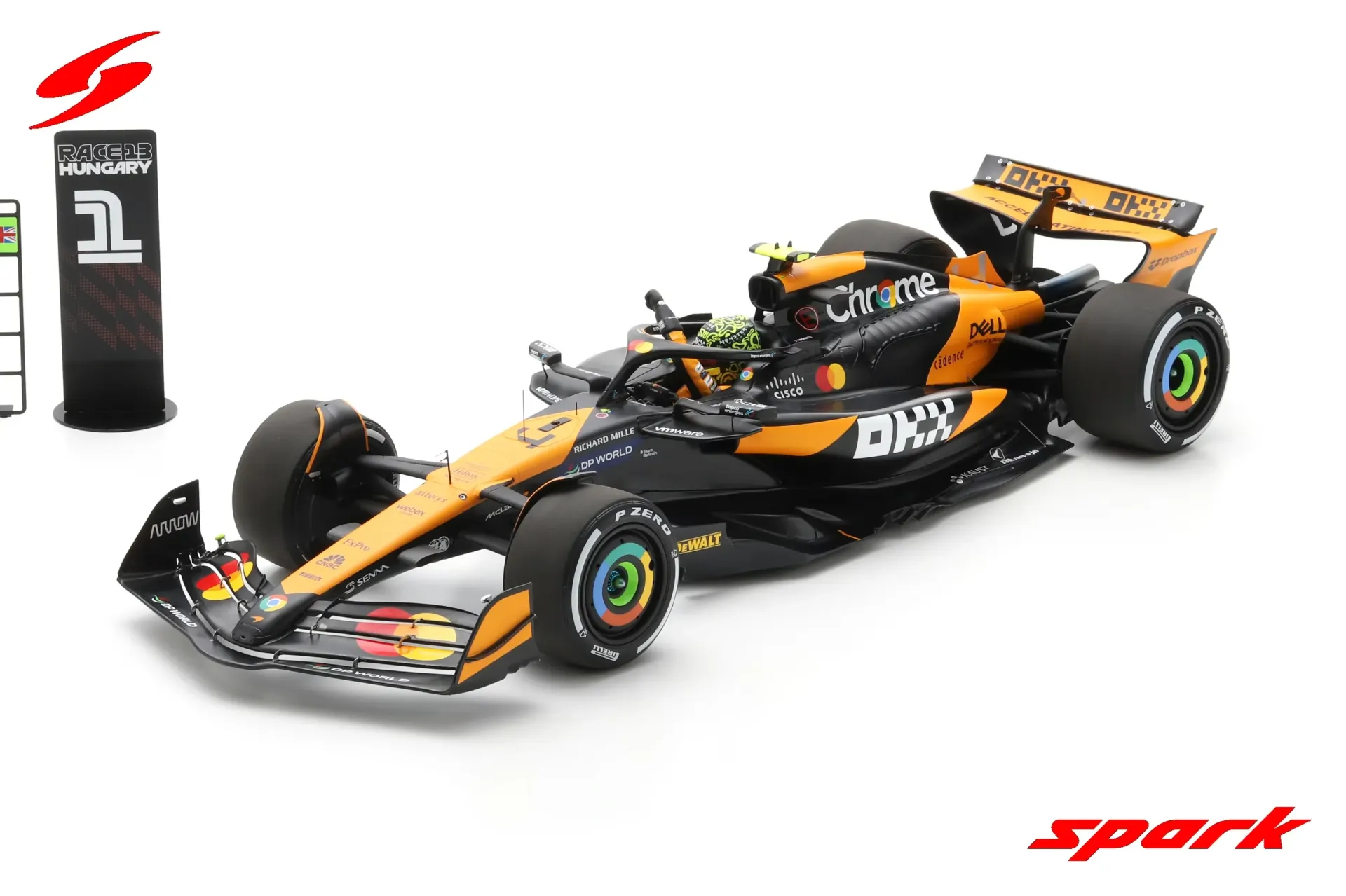 [SPK 12S052] Spark : Mclaren Mcl38 │ #4 - Lando Norris - Mclaren Formula 1 Team • Winner GP 2024 [1/12]