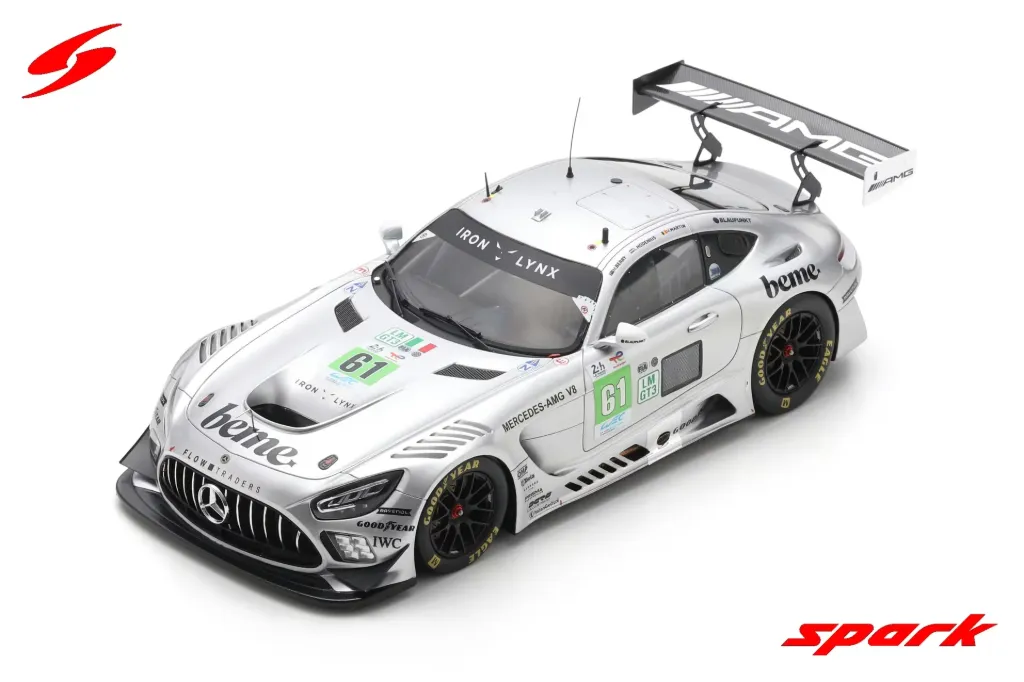 [SPK 18S1075] Spark : Mercedes-amg Lmgt3 │ #61 - Claudio Schiavoni - Iron Lynx • 24h Le Mans 2024 [1/18]