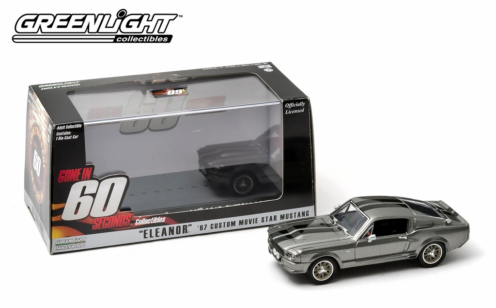 [GRE 86411] Greenlight : Ford Shelby Mustang GT500 Eleanor Gone in Sixty Seconds Movie 2000 1967 [1/43]
