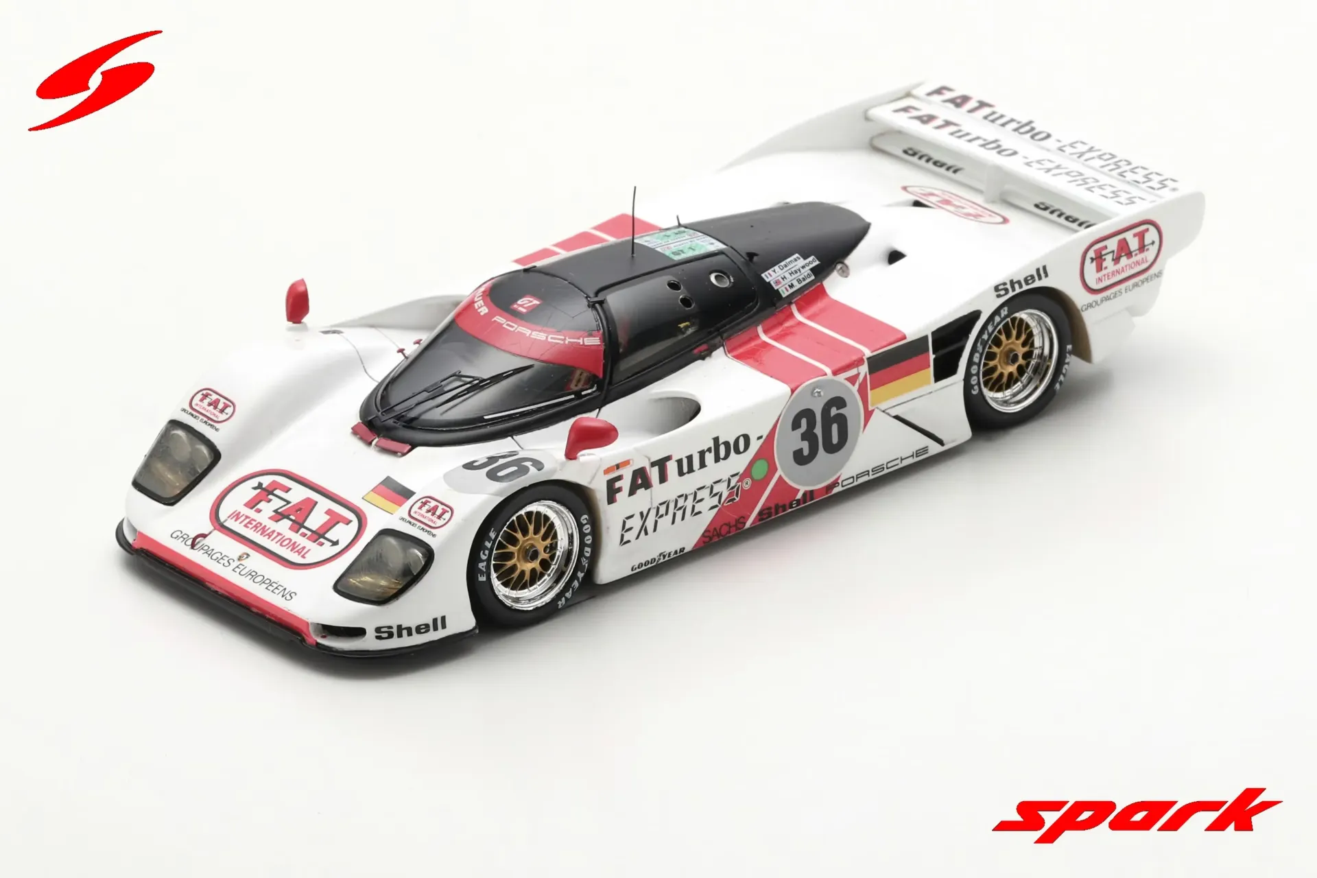 Spark : Porsche 962 Dauer LM  n°36 Winner Le Mans 1994 Baldi-Dalmas-Haywood (1/43)