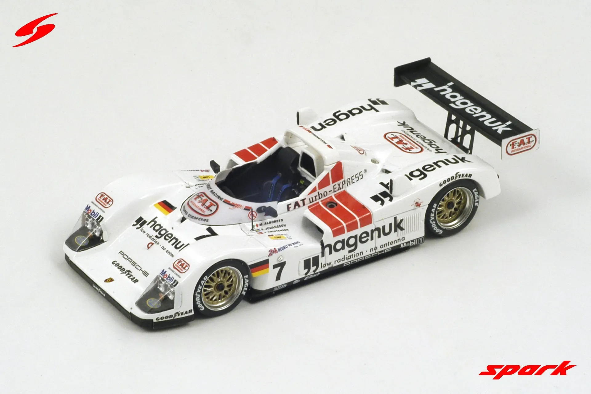 Spark : Porsche TWR Joest WSC95 n°7 Winner Le Mans 1997 Alboreto -Johansson-Kristensen (1/43)