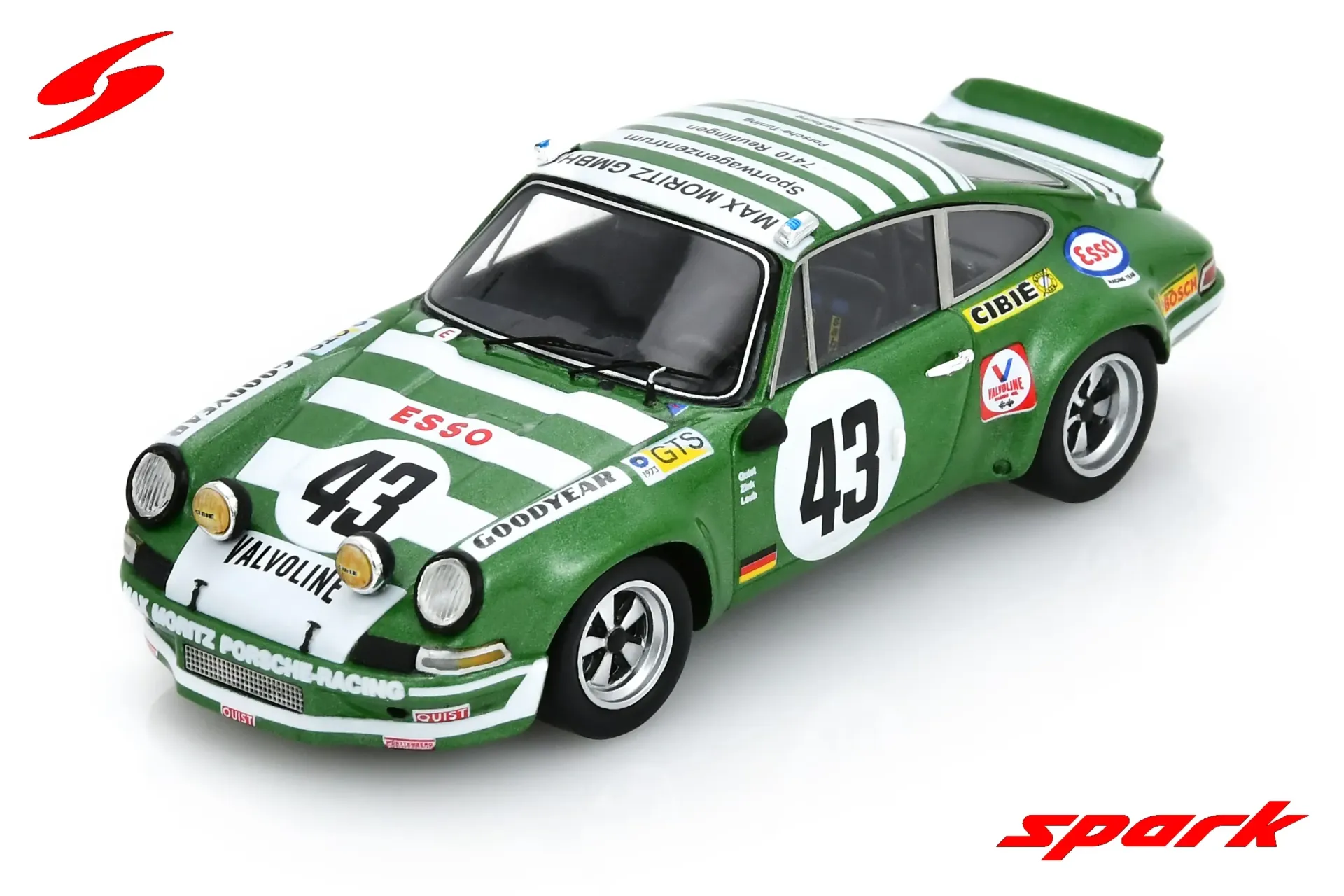 Spark : Porsche Carrera RSR 2.8 No.43 Le Mans 24H 1973 G. Quist - J. Zink - M. Laub (1/43)