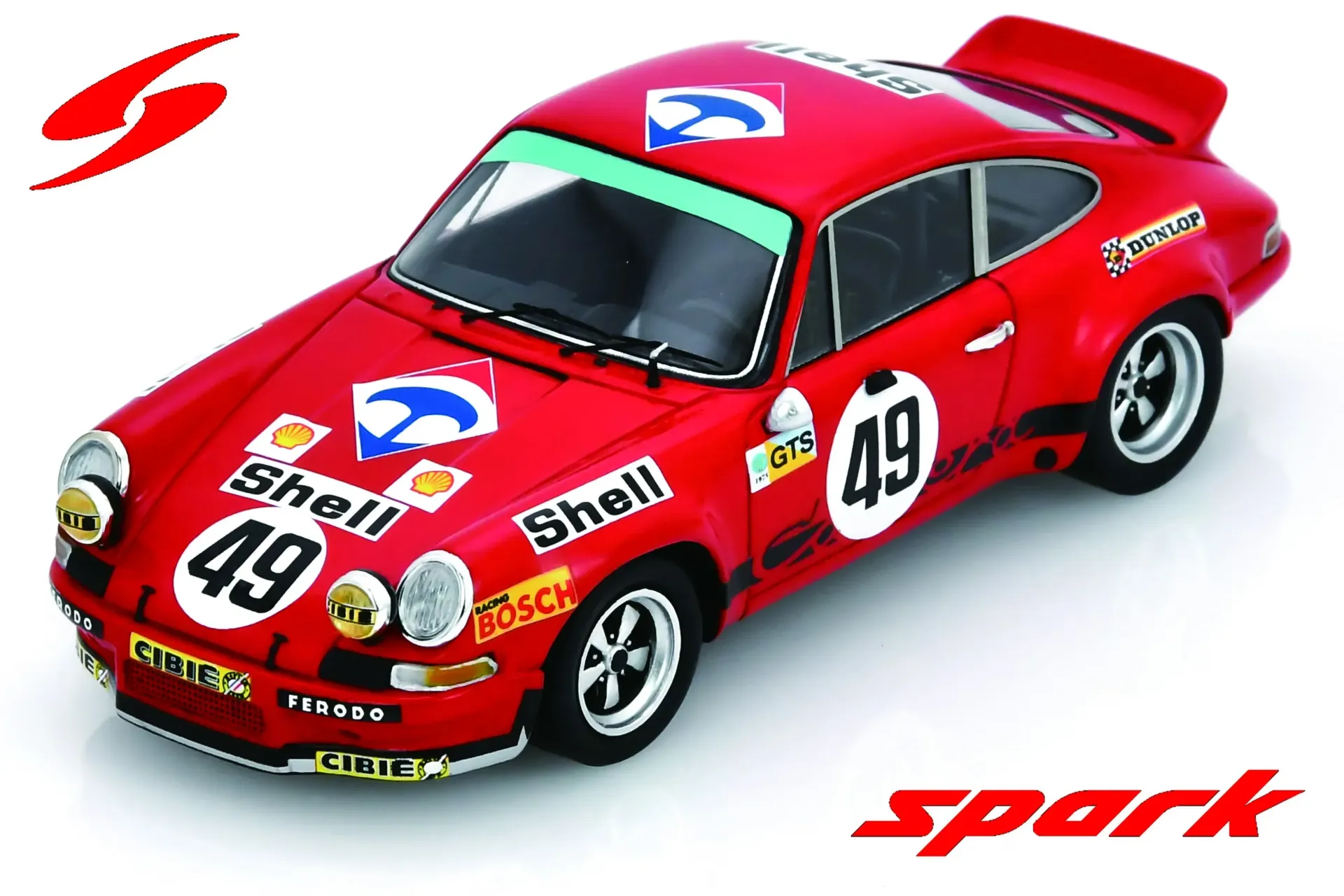 Spark : Porsche Carrera RSR 2.8 No.49 Le Mans 24H 1973 J. Egreteaud - J-C. Lagniez (1/43)