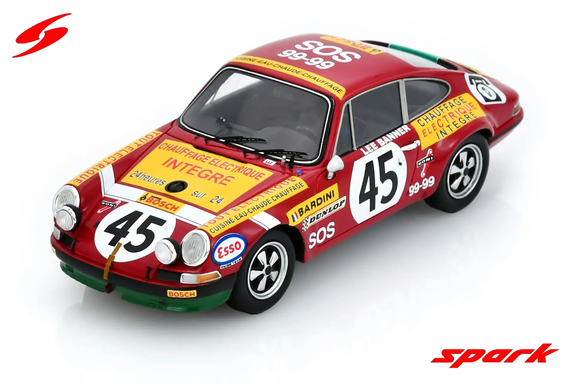 Spark : Porsche 911ST 2.5 No.45 Le Mans 24H 1972 D. Bardini - "Lee Banner" (1/43)