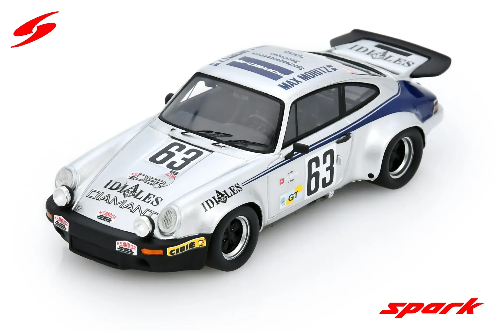 Spark : Porsche Carrera RS 3.0 No.63 19th Le Mans 24H 1975 J-C. Bering - K. Utz - H. Godel (1/43)
