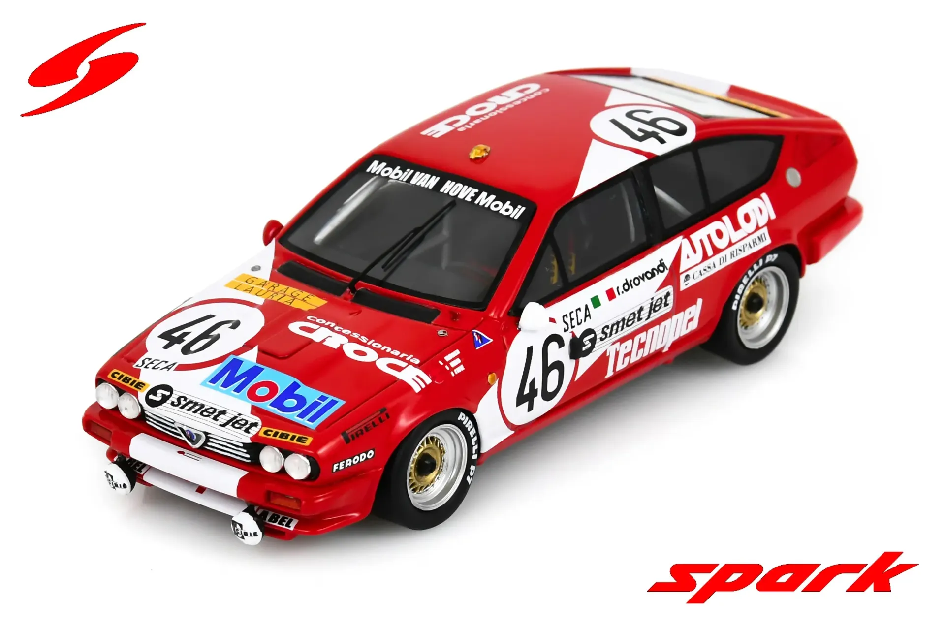 [SPK SB542] Spark : Romeo GTV 6 No.46 14th 24H Spa 1982 R. Drovandi - V. Ciardi - R. Croc(1/43)