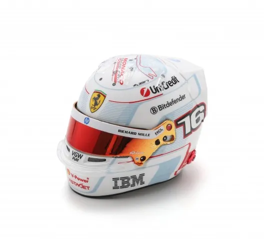 [LOO LSHEL013] Looksmart : Casque Charles Leclercq - Scuderia Ferrari HP – 2ème GP de Monaco 2025 (1/5)