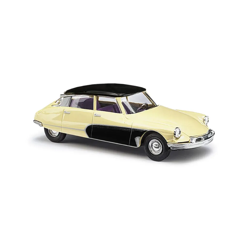 [BUS 48016] Busch : Citroen DS19 Creme et Noir (1/87)