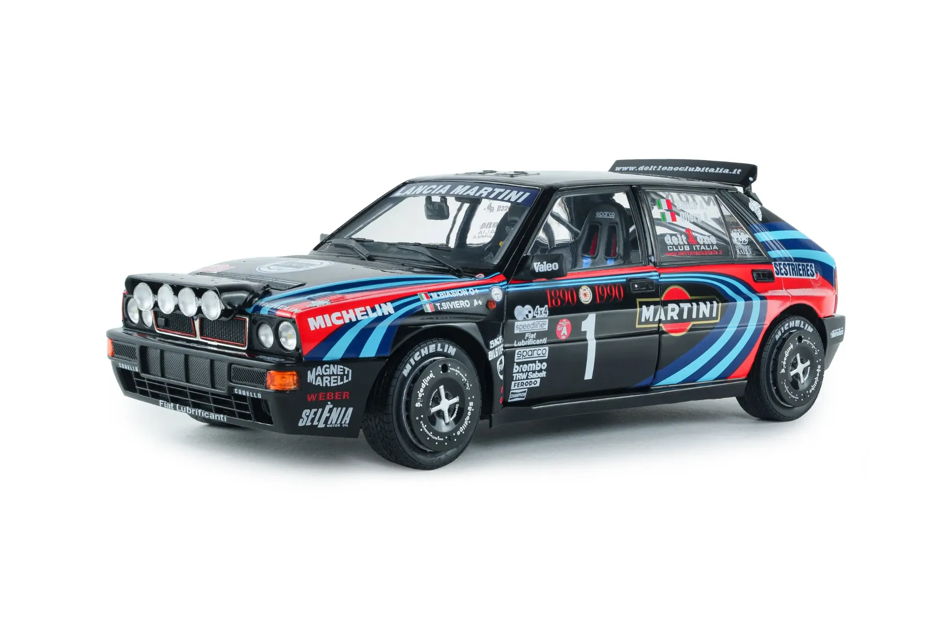 [SOL S1807809] Solido : Lancia Delta HF Integrale TRIBUTE TO BIASON – Rallye Montecarlo – 1990 – A.SACCO (1/18)