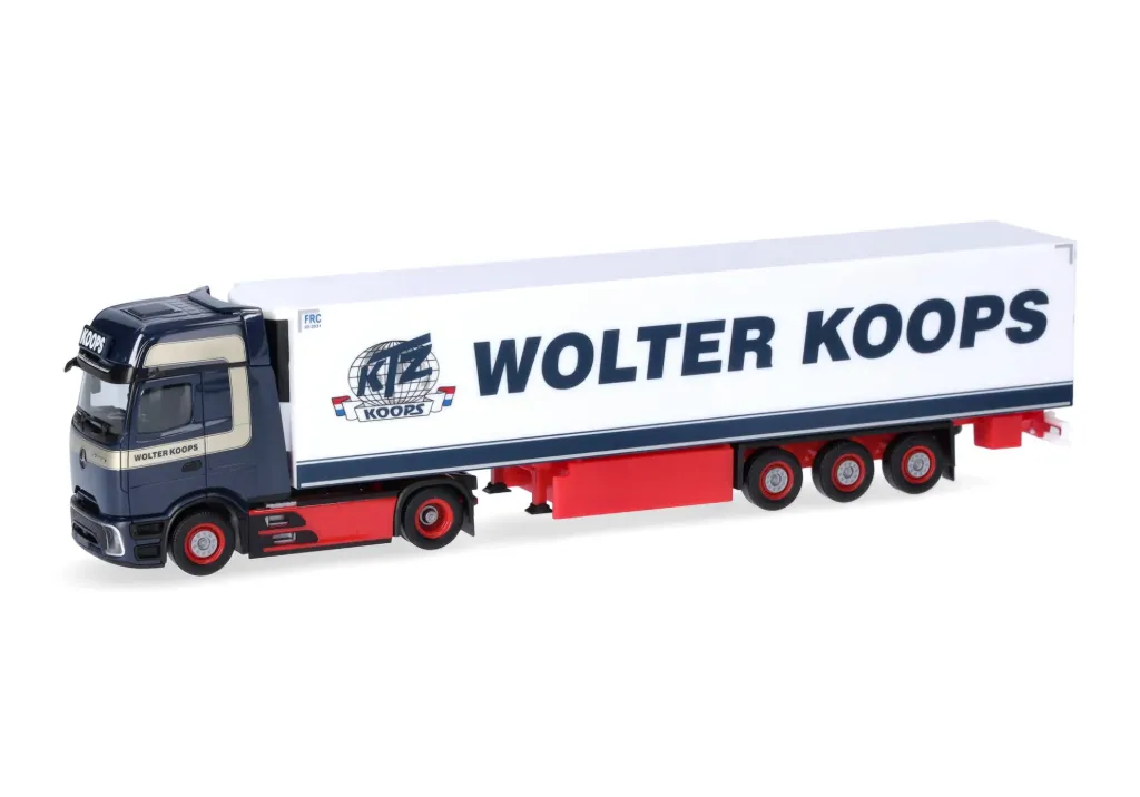 [HER 319966] Herpa : Vrachtwagen Mercedes Benz Actros L ProCabin oplegger Wolter Koops (NL) [1/87 - HO]