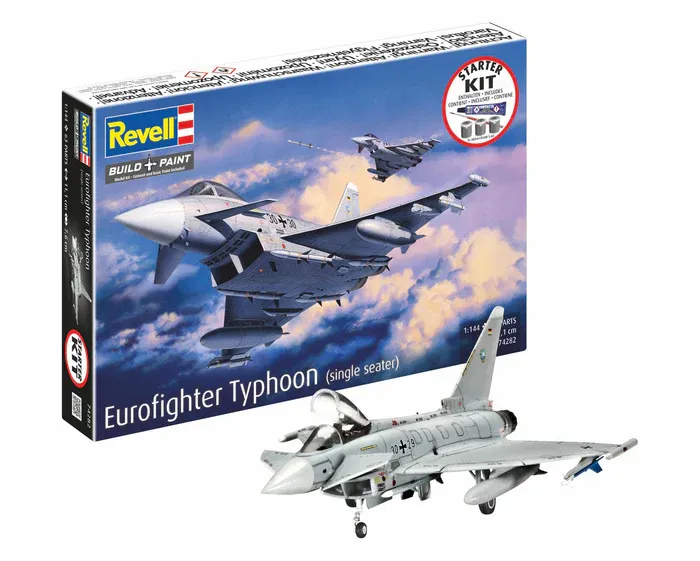 Revell : Kit de démarrage Eurofighter Typhoon (monoplace) (1/144)