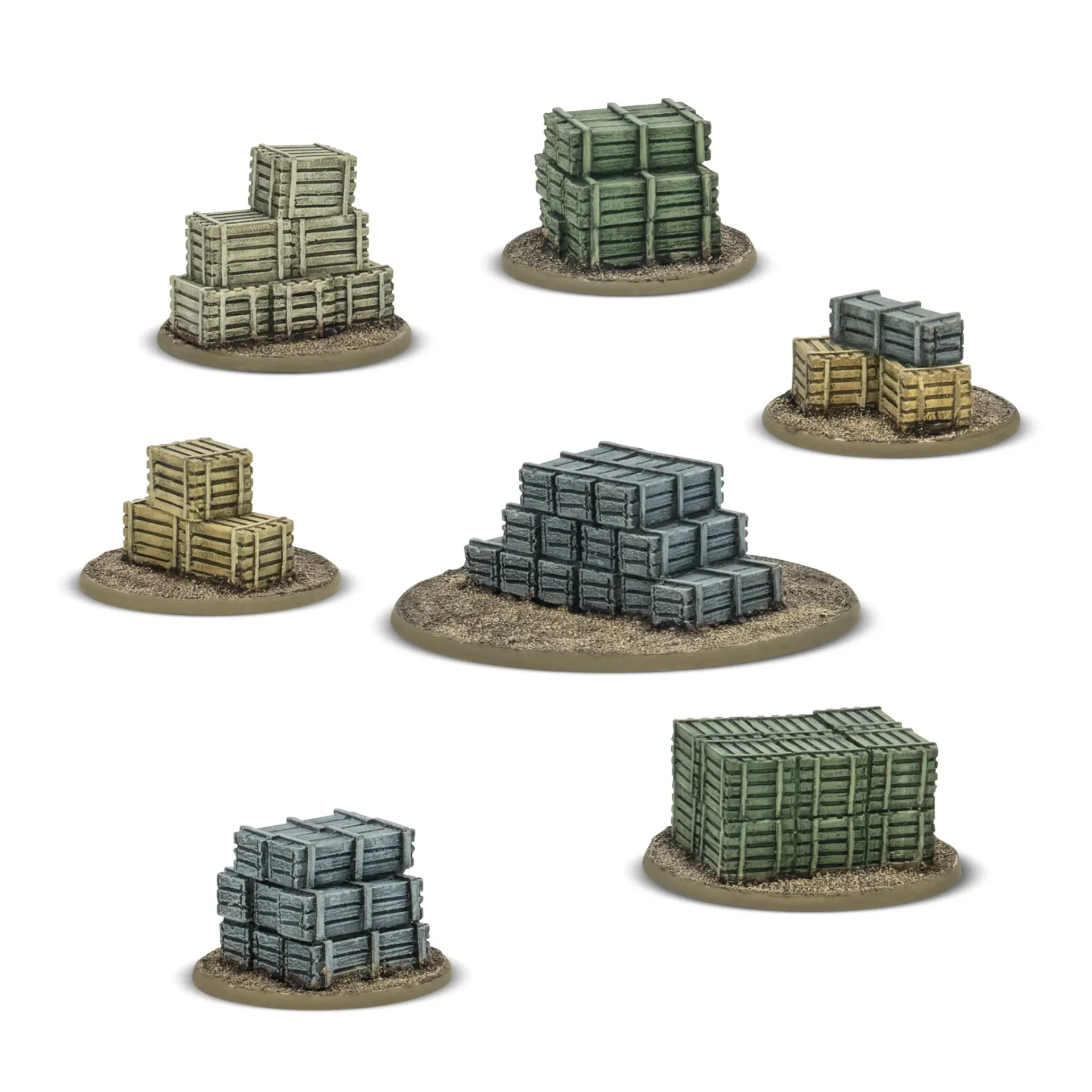 [WLG 408800049] Bolt Action : Objective Marker Set "Crates and Boxes"