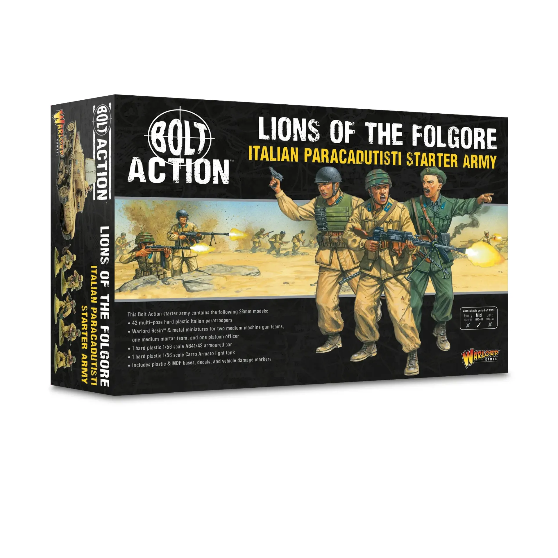 [WLG 402615802] Bolt Action : Lions of the Folgore - Italian Paracadutisti Starter Army