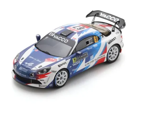 [SPK S6895] Spark : ALPINE A110 Rally RGT N°67 CHL Sport Auto Vainqueur RGT Rallye Monte Carlo 2025 R. Astier - D. Giraudet (1/43)