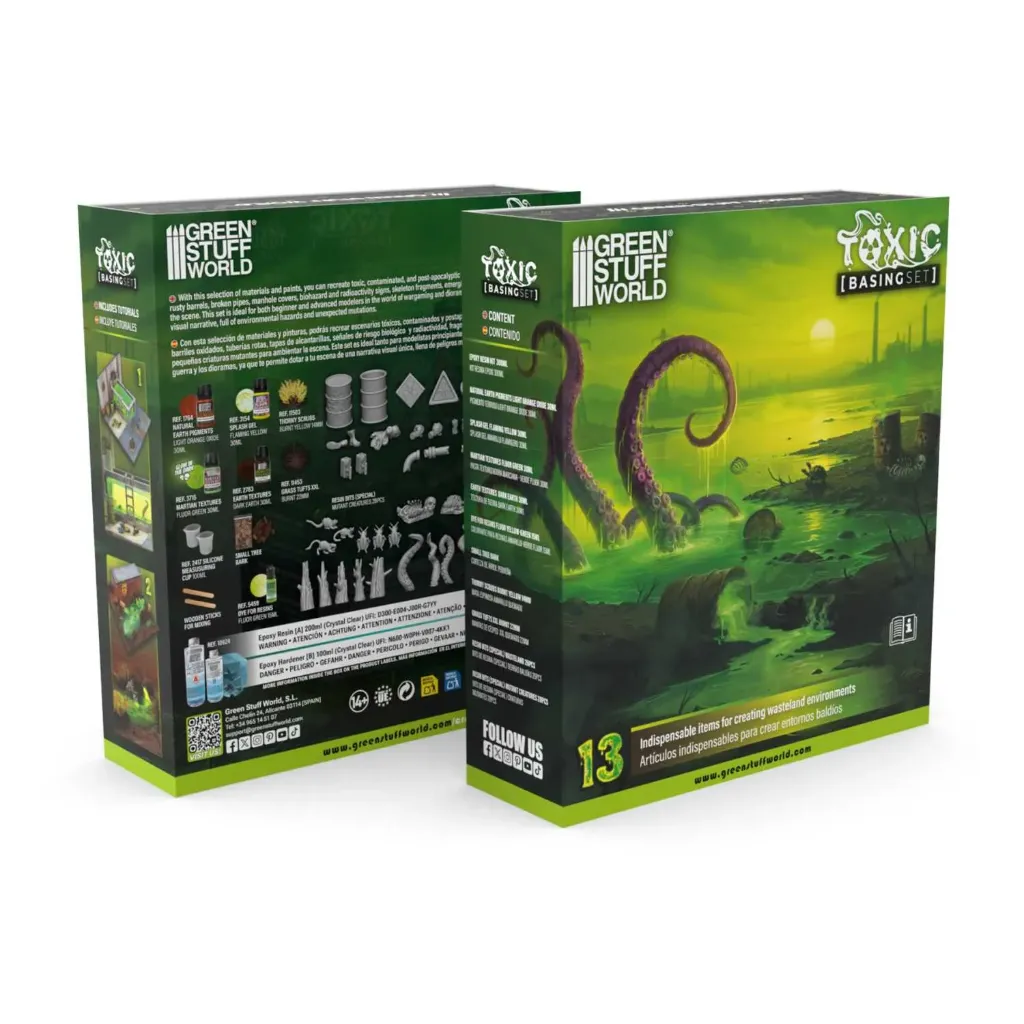 [GSW 11642] Green Stuff : Set de Soclage "Toxic" │ Basing Set