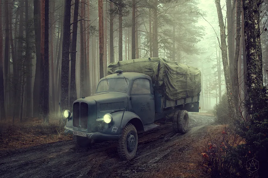 [ROE 740] Roden : Borgward B 3000S German Truck (1/72)