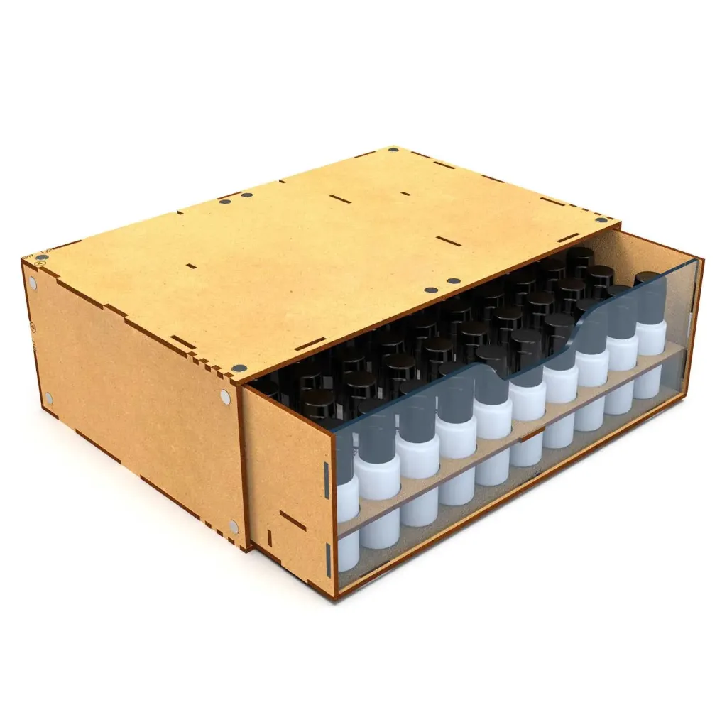 [GSW 6692] Green Stuff : Module de rangement pour peintures 17 ml empilable et aimanté  │ Modular Set