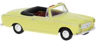 Brekina : Peugeot 403 Cabrio Jaune (1/87)