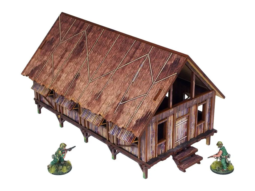 MicroArt Studio : Pre-Painted WW2 Pacific Barracks