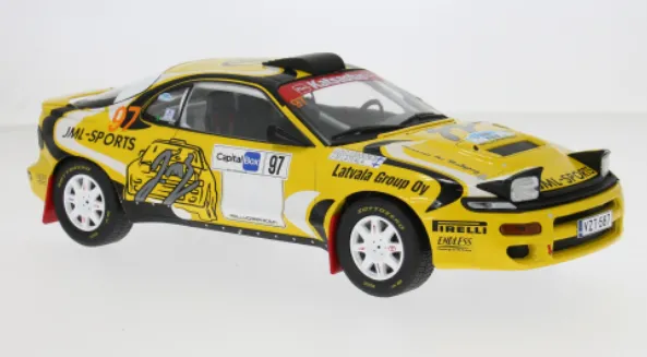 Ixomodels : Toyota Celica GT 4 Turbo (ST 185) Rallye Artic Lapland 2024, #97 J.M.Latvalla/J.Hanninen (1:18)