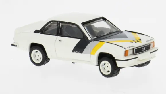 Brekina : Opel Ascona B i400 Blanche et Jaune (1/87)