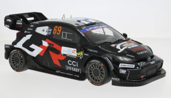 Ixomodels : Toyota GR Yaris Rally1, Rally Islas Canaris 2025 #69 K.Rovanperä/J.Halttunen, (1:18)