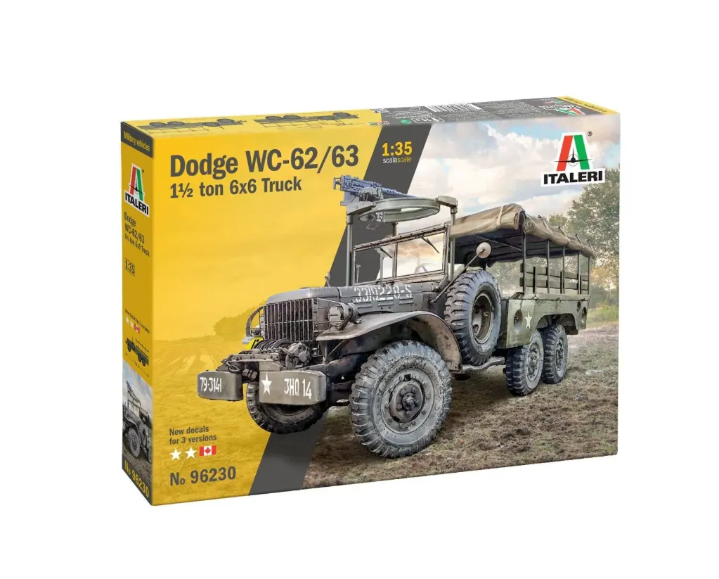 Italeri : Camion Dodge WC-62/63 1 1⁄2 ton 6x6 (1/35)