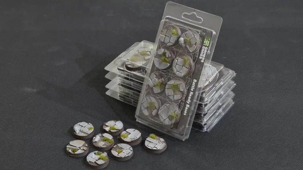 [GAG GGB-TR32] Gamers Grass : Socle Ronds 32mm Battle-Ready "Temple" (8pcs)