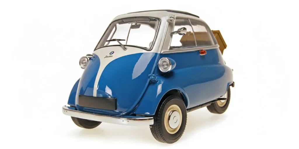 [MNC 110024000] Minichamps : BMW Isetta Bleu/Blanc 1955