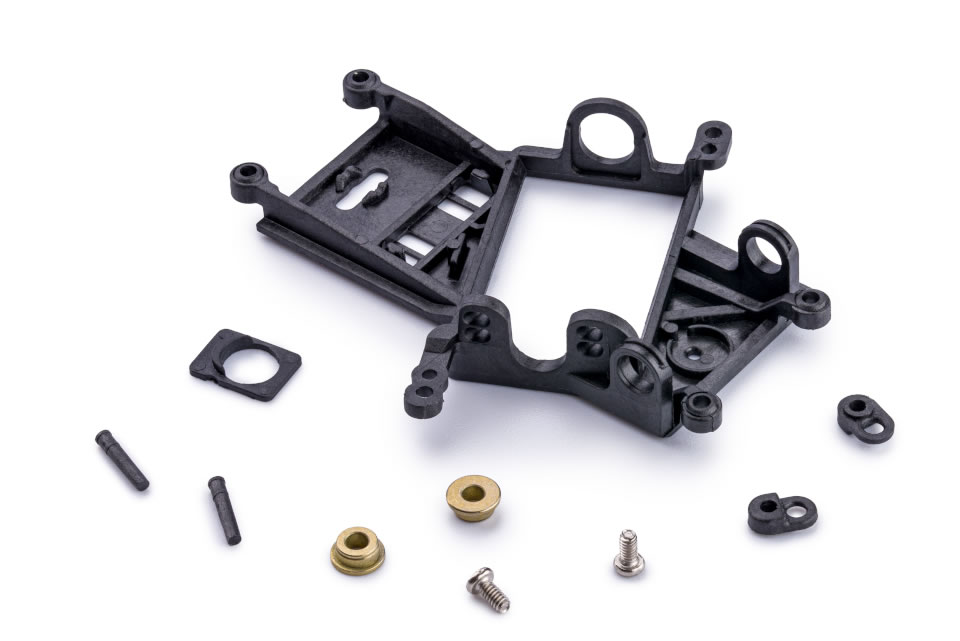 [SLO CH119C1] Slot.it : Berceau moteur anglewinder Evo6 1.00mm offset pour roulement carbon fiber