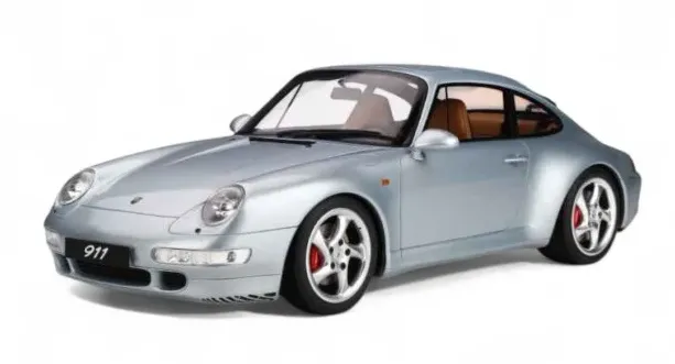 GTspirit : Porsche 911 (993) Carrera 4S Grise (1/8)