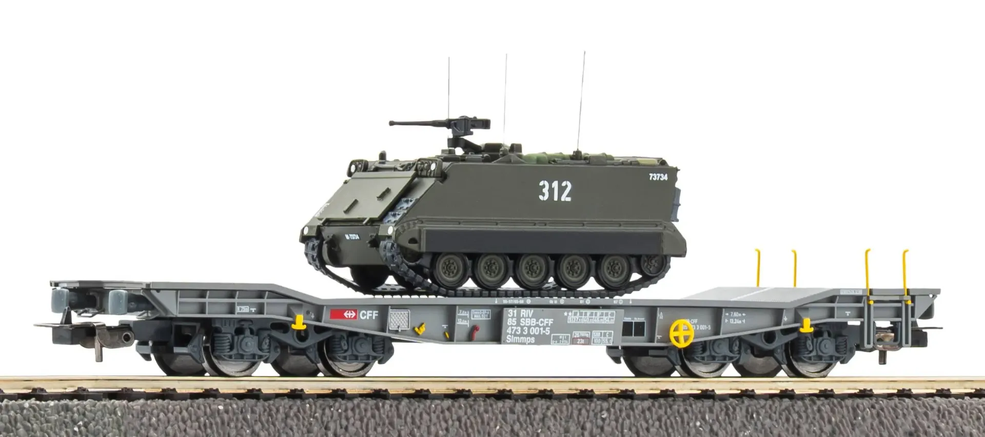 [PIK 96280] Piko : Wagon Slmmnps avec M113 SBB DC Epoque V