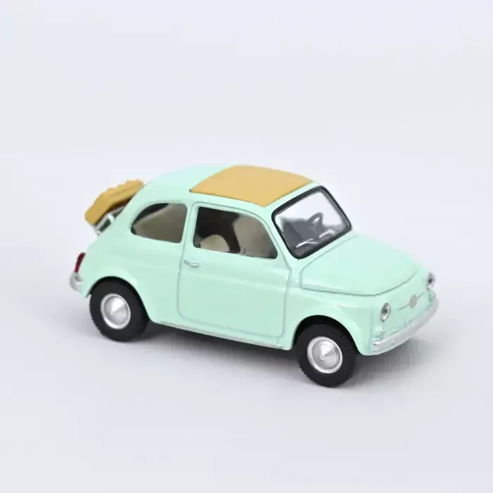Norev : Fiat 500 F 1965 Bleu Pastel Jet-car 1/43