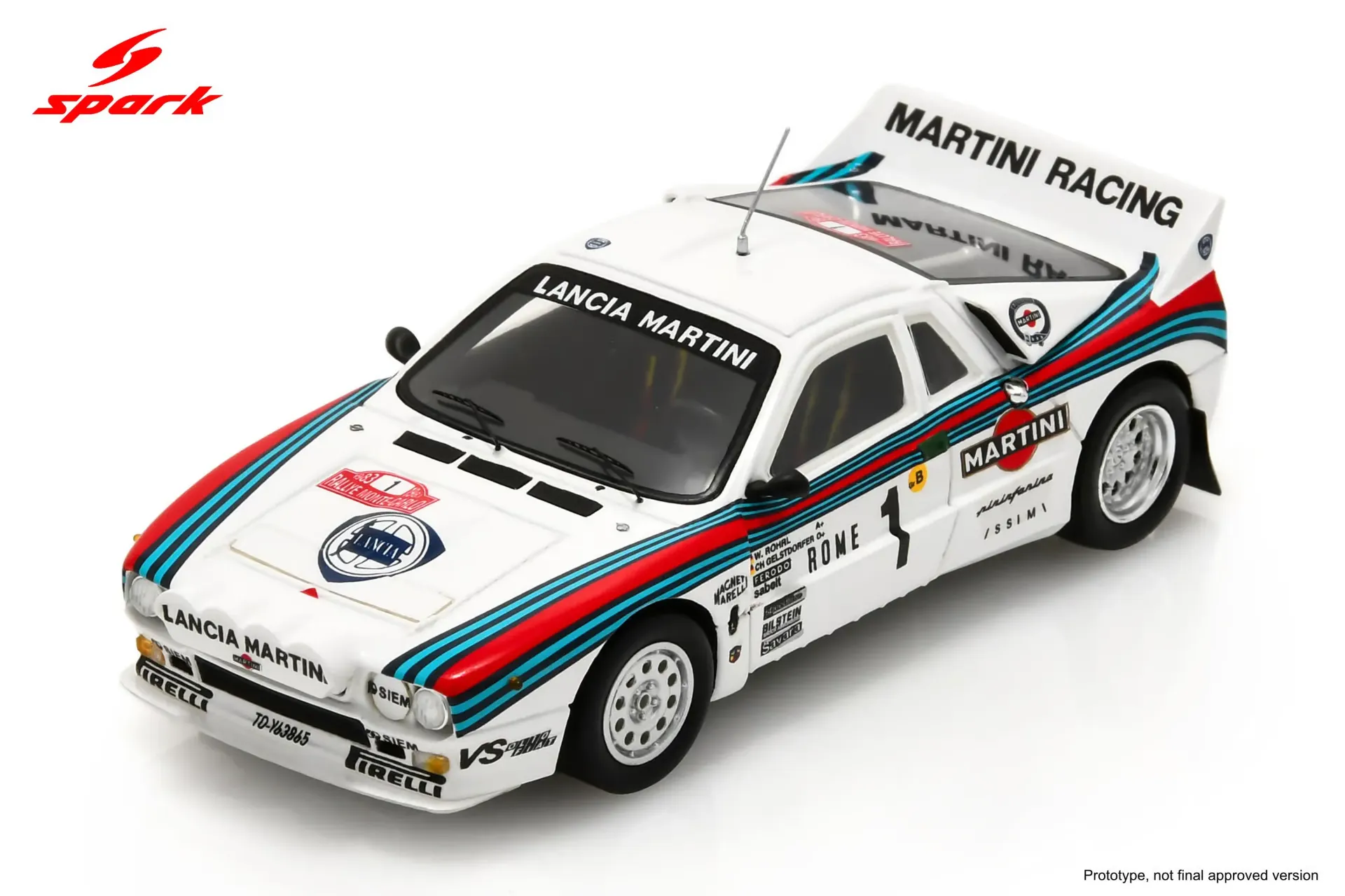 [SPK S9108] Spark : Lancia 037 Rally No.1 Winner Monte Carlo Rally 1983 Walter Röhrl (1/43)