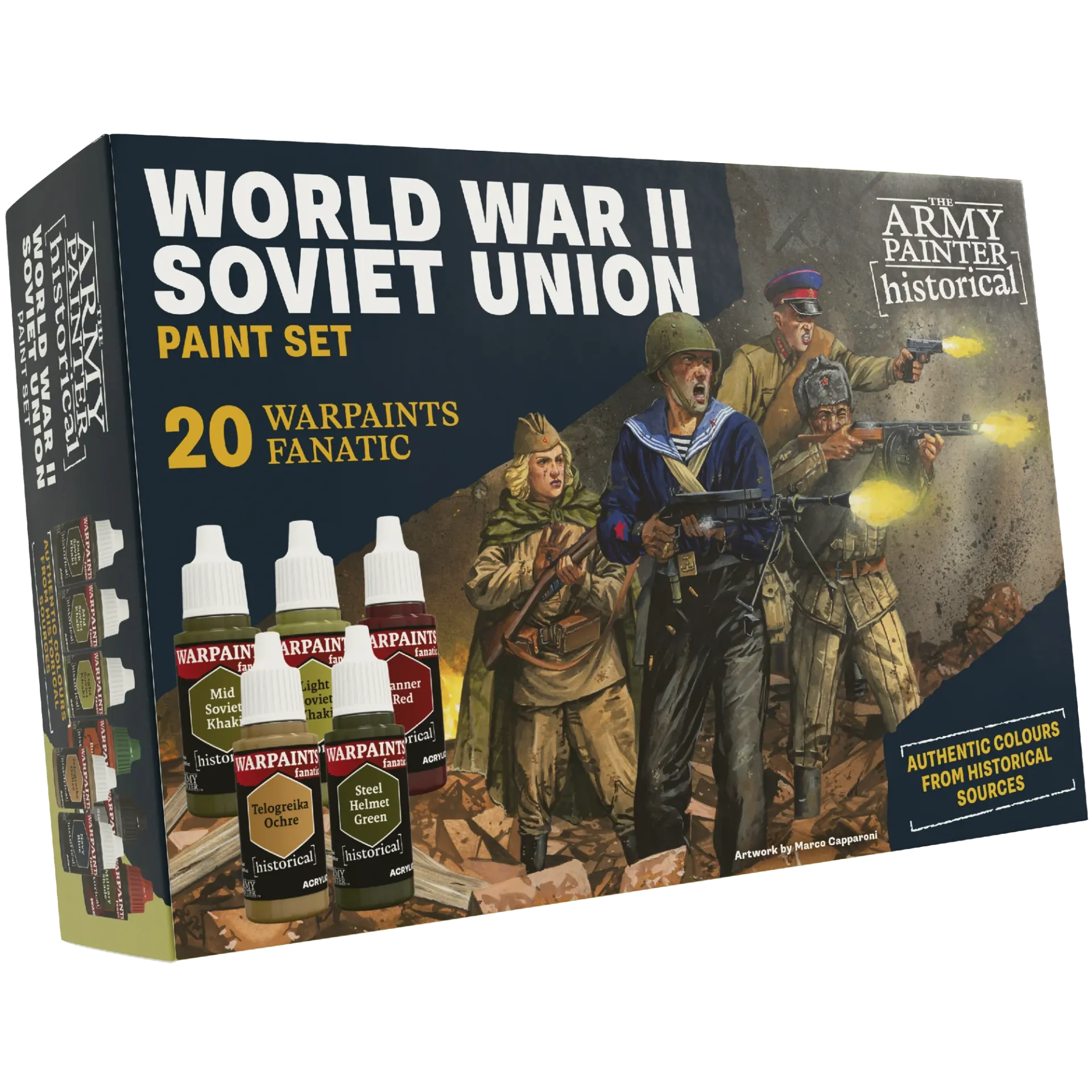 The Army Painter : Set de peintures "WWII Soviet Union - Historical" │ Warpaint Set