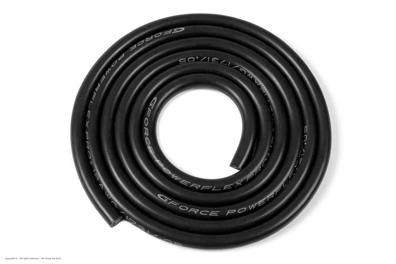 Revtec : Câble silicone Powerflex PRO+ Noir 12AWG (1m)