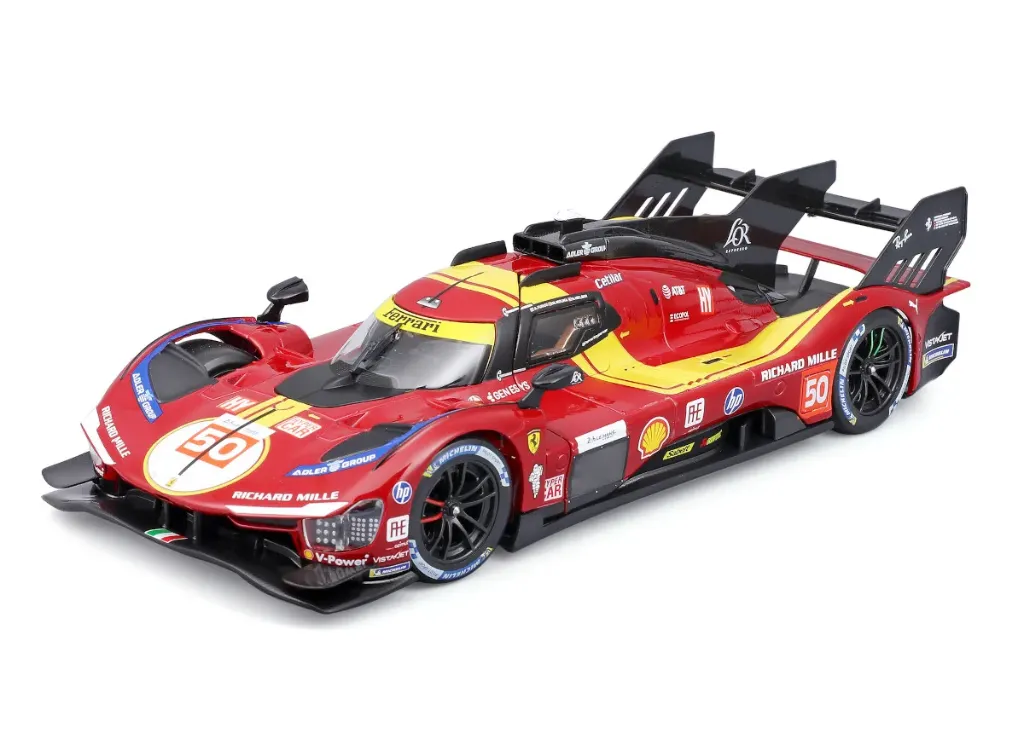 Burago : Ferrari 499P 3.0L Turbo V6 #51 PIER GUIDI/CALADO/GIOVINAZZI 3rd 24H LE MANS 2025