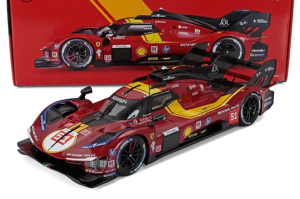 Burago : Ferrari 499P #51 24h LeMans 2025 Fuoco, Nielsen, Molina (1/18) (copie)