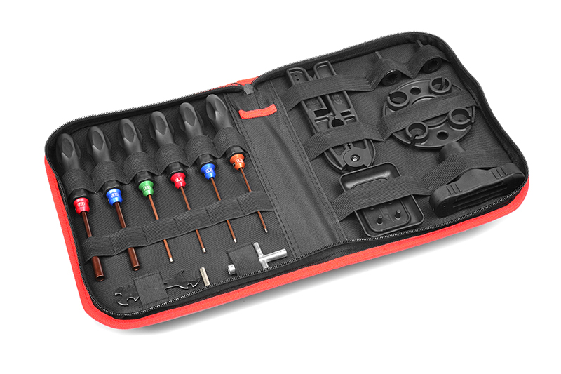 [COY C-16250] Team Corally : Trousse d'outils complète pour voiture RC  (16 pièces)