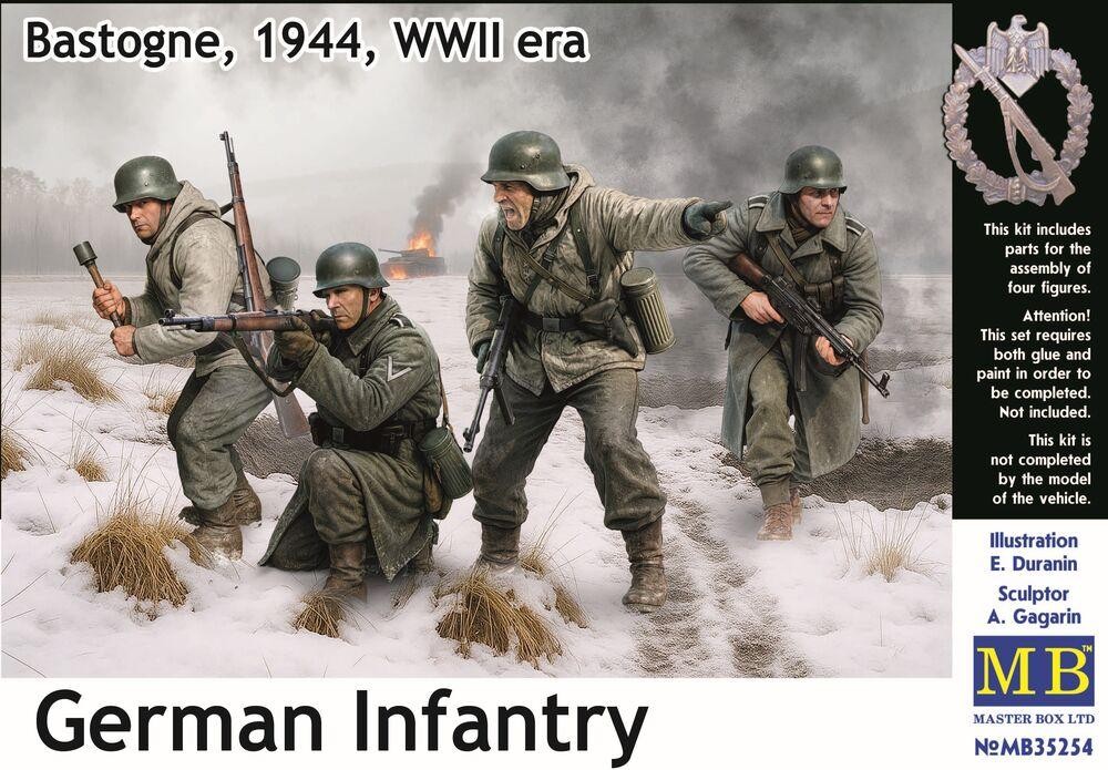 Master Box : German Infantry. Bastogne, 1944, WWII Era (1/35)