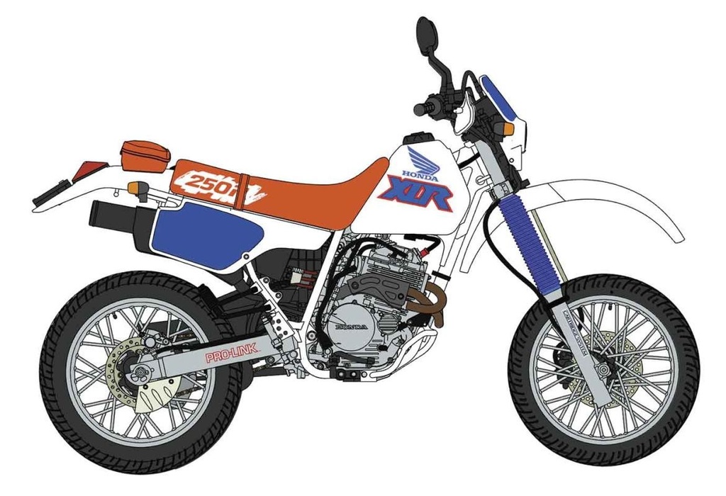 [HAS 21779] Hasegawa : Honda Xlr250R 1991 MD22 Motard Custom (1/12)